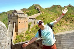 Opini?o do ver?o no Grande Muralha China imagens de stock royalty free Opini?o do ver?o no Grande Muralha China imagens de stock royalty free