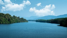 Opinião bonita do lago em kerala imagem de stock Opinião bonita do lago em kerala imagem de stock