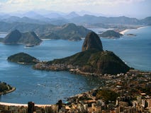 Opinião de Rio de janeiro de Corcovado foto de stock royalty free Opinião de Rio de janeiro de Corcovado foto de stock royalty free