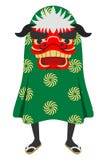 Opinião dianteira de Shishimai - Shishimai é a cultura tradicional japonesa de ano novo ilustração royalty free Opinião dianteira de Shishimai - Shishimai é a cultura tradicional japonesa de ano novo ilustração royalty free