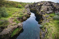 Opinião maravilhosa da paisagem do parque nacional de Pingvellir imagem de stock Opinião maravilhosa da paisagem do parque nacional de Pingvellir imagem de stock