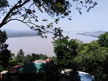 Opinión de Brahmaputra del Ashram imagen de archivo Opinión de Brahmaputra del Ashram imagen de archivo