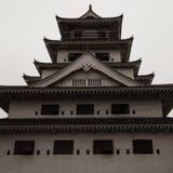Opinión del detalle sobre castillo del agua de Imabari Imabari, prefectura de Ehime, Jap?n fotos de archivo libres de regalías Opinión del detalle sobre castillo del agua de Imabari Imabari, prefectura de Ehime, Jap?n fotos de archivo libres de regalías
