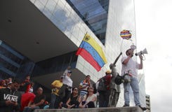 Protesters participating in the event called The mother of all protests in Venezuela against Nicolas Maduro government 2017 royalty free stock photos Protesters participating in the event called The mother of all protests in Venezuela against Nicolas Maduro government 2017 royalty free stock photos