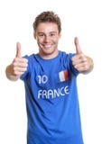 Optimistic French Soccer Fan Stock Photos Optimistic French Soccer Fan Stock Photos