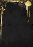 Opuscolo di lusso elegante scuro, carta, copertura del fondo Struttura astratta nera e dorata del fondo dell'acquerello Schizzi i illustrazione vettoriale Opuscolo di lusso elegante scuro, carta, copertura del fondo Struttura astratta nera e dorata del fondo dell'acquerello Schizzi i illustrazione vettoriale