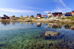 Oqaatsut Settlement (Rodebay) in Greenland stock image Oqaatsut Settlement (Rodebay) in Greenland stock image