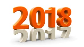 2017-2018 orange illustration libre de droits 2017-2018 orange illustration libre de droits