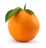 Orange avec la feuille