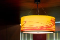 Orange ceiling lamp royalty free stock photos Orange ceiling lamp royalty free stock photos