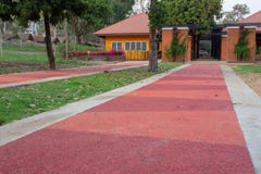 Orange cement road royalty free stock images Orange cement road royalty free stock images
