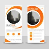 Orange circle triangle roll up business brochure flyer banner design , cover presentation abstract geometric background royalty free illustration Orange circle triangle roll up business brochure flyer banner design , cover presentation abstract geometric background royalty free illustration