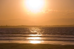 Orange Gold Sunset Byron Bay Stock Photo Orange Gold Sunset Byron Bay Stock Photo