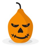 Scary and funny halloween pumpkin icon Stock Photography Scary and funny halloween pumpkin icon Stock Photography