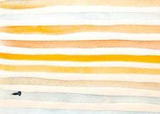 Orange Lines Pattern. Handmade Stripes Wallpaper.