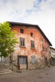 Old house in street of Levico Termen, Italy royalty free stock image Old house in street of Levico Termen, Italy royalty free stock image