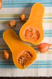 Orange Pumpkin Of Striped Clot Royalty Free Stock Images Orange Pumpkin Of Striped Clot Royalty Free Stock Images
