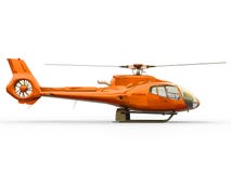 Orange Zivilhubschrauber auf einem weißen einheitlichen Hintergrund Abbildung 3D vektor abbildung Orange Zivilhubschrauber auf einem weißen einheitlichen Hintergrund Abbildung 3D vektor abbildung