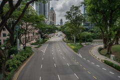 Orchard boulevard Green in Big city royalty free stock images Orchard boulevard Green in Big city royalty free stock images