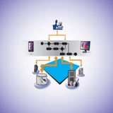 Orchestration architecture et de processus orientés vers les services d'affaires illustration libre de droits Orchestration architecture et de processus orientés vers les services d'affaires illustration libre de droits