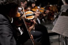 Orchestre de violon à la bille de Vienne photographie stock Orchestre de violon à la bille de Vienne photographie stock