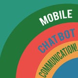 Ord som skriver text mobil pratstundBotkommunikation Affärsidé för båge för Digital service för konstgjord intelligens i lager stock illustrationer Ord som skriver text mobil pratstundBotkommunikation Affärsidé för båge för Digital service för konstgjord intelligens i lager stock illustrationer