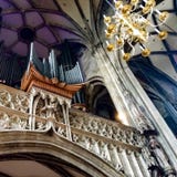 Organ w kościół katolickim obrazy stock Organ w kościół katolickim obrazy stock