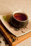 Organic Black Tea Still Life. Royalty Free Stock Photography Organic Black Tea Still Life. Royalty Free Stock Photography