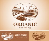 Organic Farming Design Element. Royalty Free Stock Images