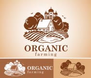 Organic Farming Design Element. Stock Photography Organic Farming Design Element. Stock Photography