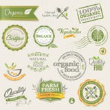 Organic food labels and elements