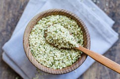 Organic hemp seeds stock image Organic hemp seeds stock image