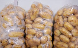 Organic Young Potatoes In A Plastic Bags Royalty Free Stock Image Organic Young Potatoes In A Plastic Bags Royalty Free Stock Image