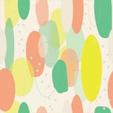 Organisch abstract modern geelgroen oranje seameless patroon royalty-vrije illustratie Organisch abstract modern geelgroen oranje seameless patroon royalty-vrije illustratie