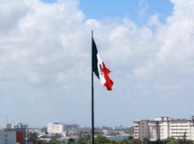 Orgulho mexicano na bandeira nacional fotos de stock Orgulho mexicano na bandeira nacional fotos de stock
