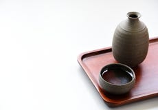 Orientalisches Getränk des japanischen Grundes stockfotografie Orientalisches Getränk des japanischen Grundes stockfotografie