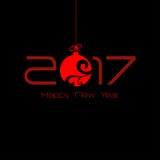 2017 Origami Happy New Year Ball. Greeting card or background vector illustration 2017 Origami Happy New Year Ball. Greeting card or background vector illustration