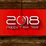 2018 Origami Happy New Year Ball. Greeting card or background stock illustration 2018 Origami Happy New Year Ball. Greeting card or background stock illustration
