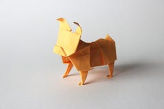 Origami Pug Royalty Free Stock Image