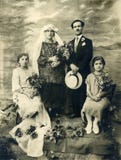 Original 1925 antique photo- Marriage