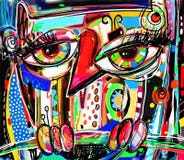 Original abstract digital painting artwork of doodle owl vector illustration Original abstract digital painting artwork of doodle owl vector illustration