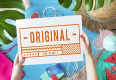 Originele Hoogte - het Tekenconcept van de kwaliteitszegel royalty-vrije stock afbeeldingen Originele Hoogte - het Tekenconcept van de kwaliteitszegel royalty-vrije stock afbeeldingen