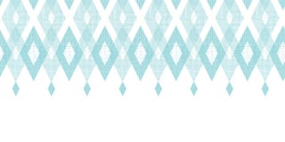Orizzontale blu pastello del diamante del ikat del tessuto illustrazione vettoriale Orizzontale blu pastello del diamante del ikat del tessuto illustrazione vettoriale