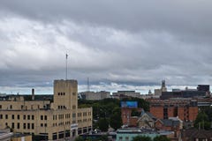 Orizzonte della città di Rochester NY di trascuratezza Fotografia Stock Orizzonte della città di Rochester NY di trascuratezza Fotografia Stock