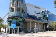 Orlando's Amway Center sign home of the Orlando Magic