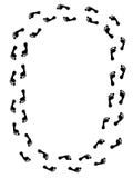 Orma nera royalty illustrazione gratis Orma nera royalty illustrazione gratis