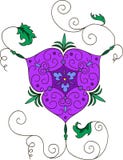 Ornament in Arabic style. grape branch vector illustration Ornament in Arabic style. grape branch vector illustration