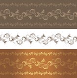 Ornamentacyjne brąz granicy royalty ilustracja Ornamentacyjne brąz granicy royalty ilustracja