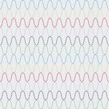 Ornamento giapponese tradizionale del ricamo Sashiko ondulato Vector il reticolo senza giunte Fotografie Stock Libere da Diritti Ornamento giapponese tradizionale del ricamo Sashiko ondulato Vector il reticolo senza giunte Fotografie Stock Libere da Diritti