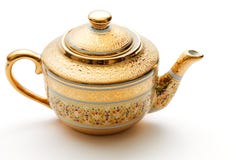Ornate gold decorated teapot Stock Images Ornate gold decorated teapot Stock Images